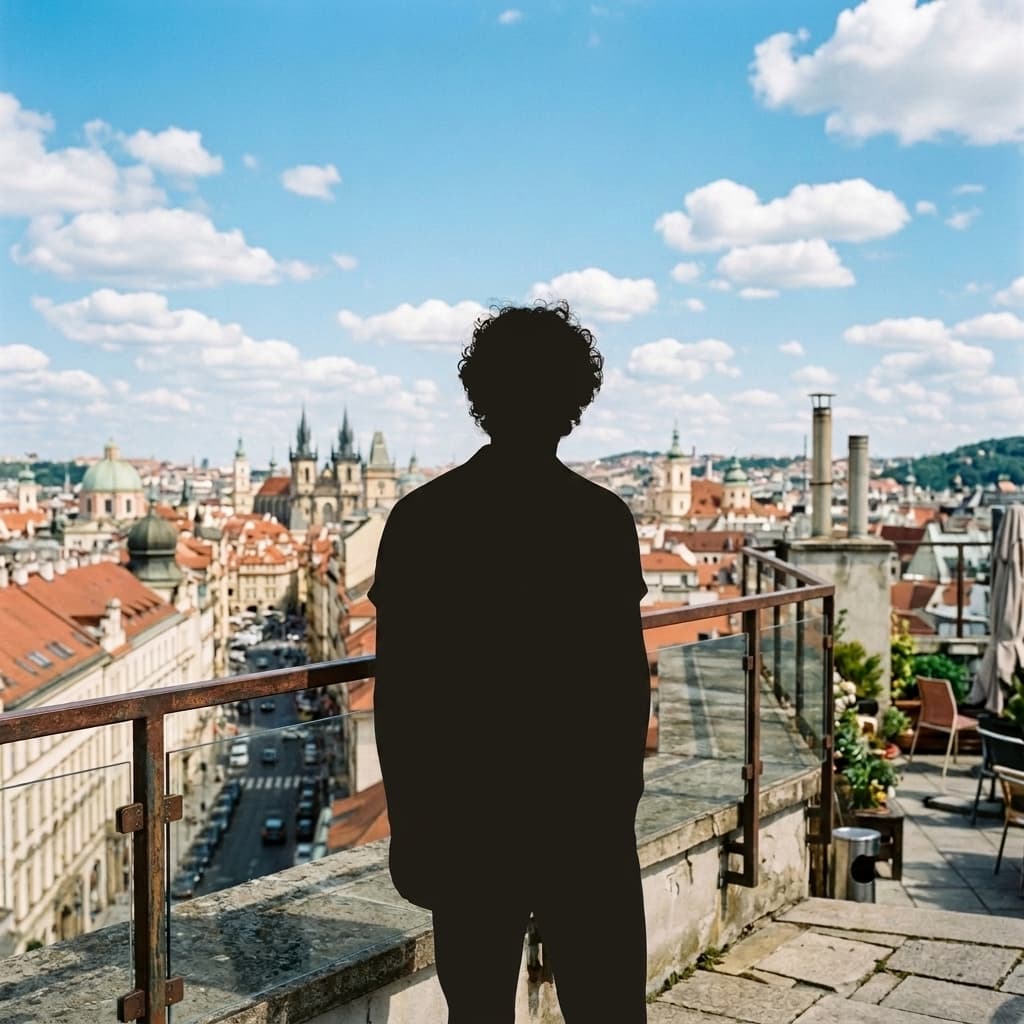 Urban Rooftop Portrait Cutout