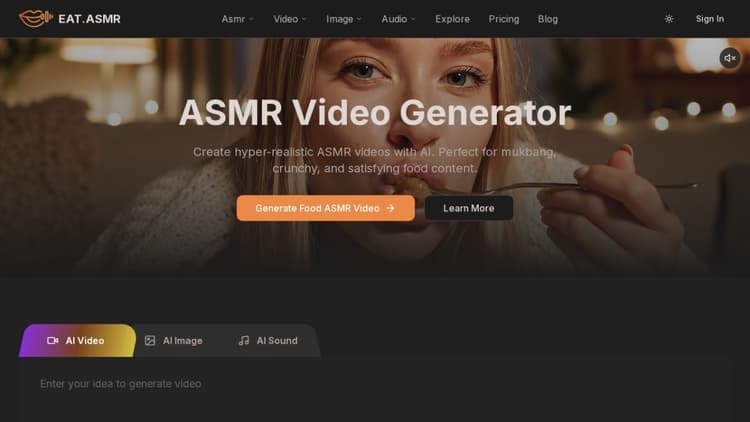 ai asmr video generator | AI Tool Directory