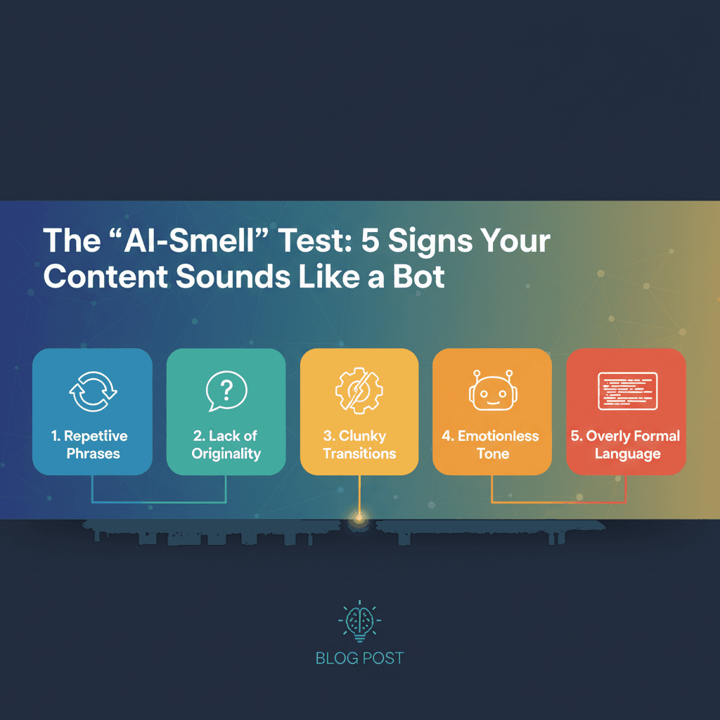 The AI-Smell Test: 5 Signs Your Content Sounds Like a Bot