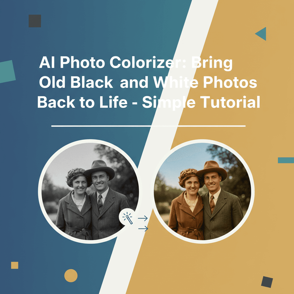 AI Photo Colorizer: Bring Old Black and White Photos Back to Life - Simple Tutorial