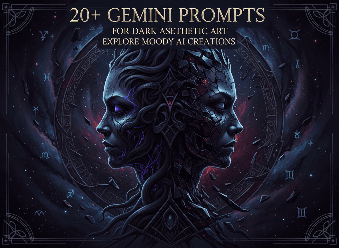 20+ Gemini Prompts for Dark Aesthetic Art: Explore Moody AI Creations