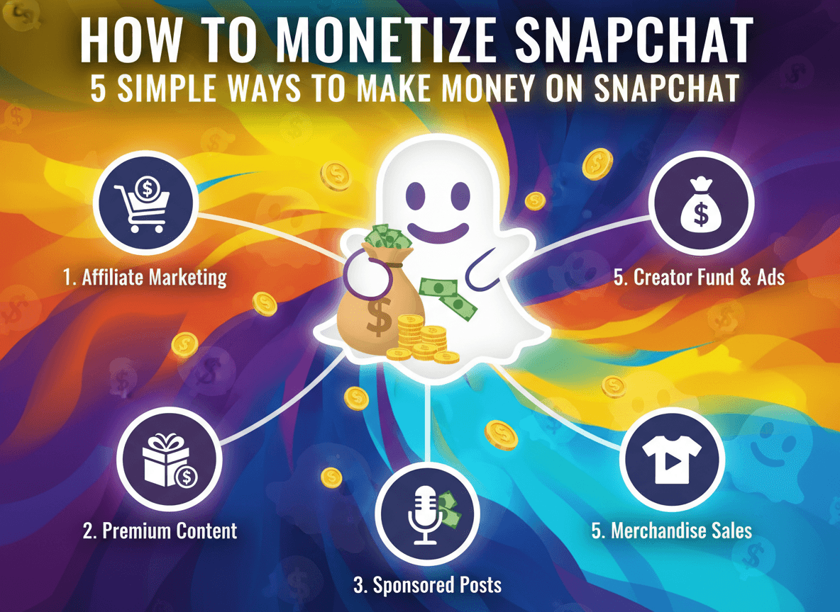 How to monetize Snapchat: 5 Simple Ways to Make Money on Snapchat