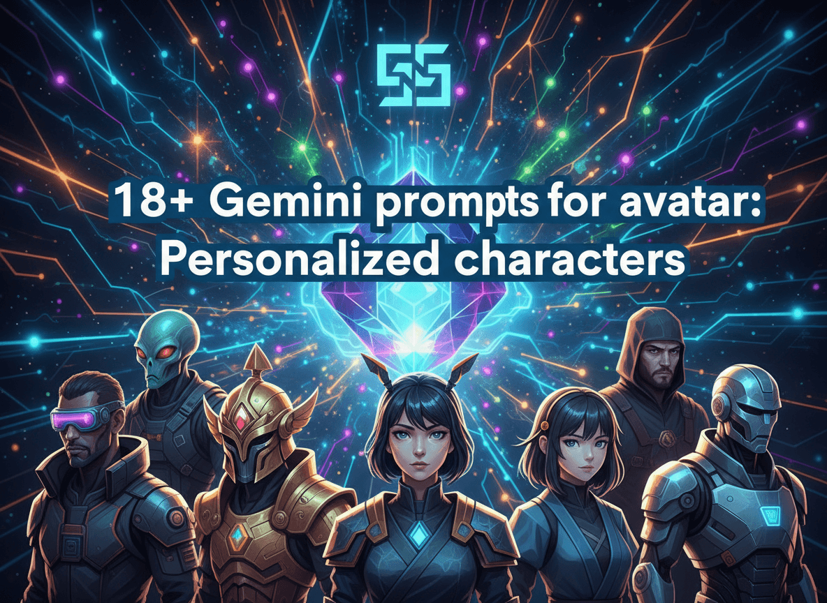18+ Gemini prompts for avatar: Personalized characters.