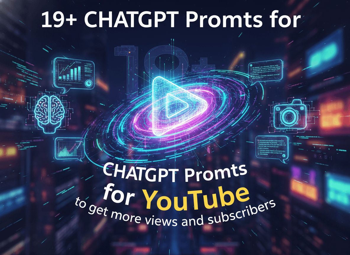 19+ ChatGPT Prompts for YouTube to get more views and subscribers