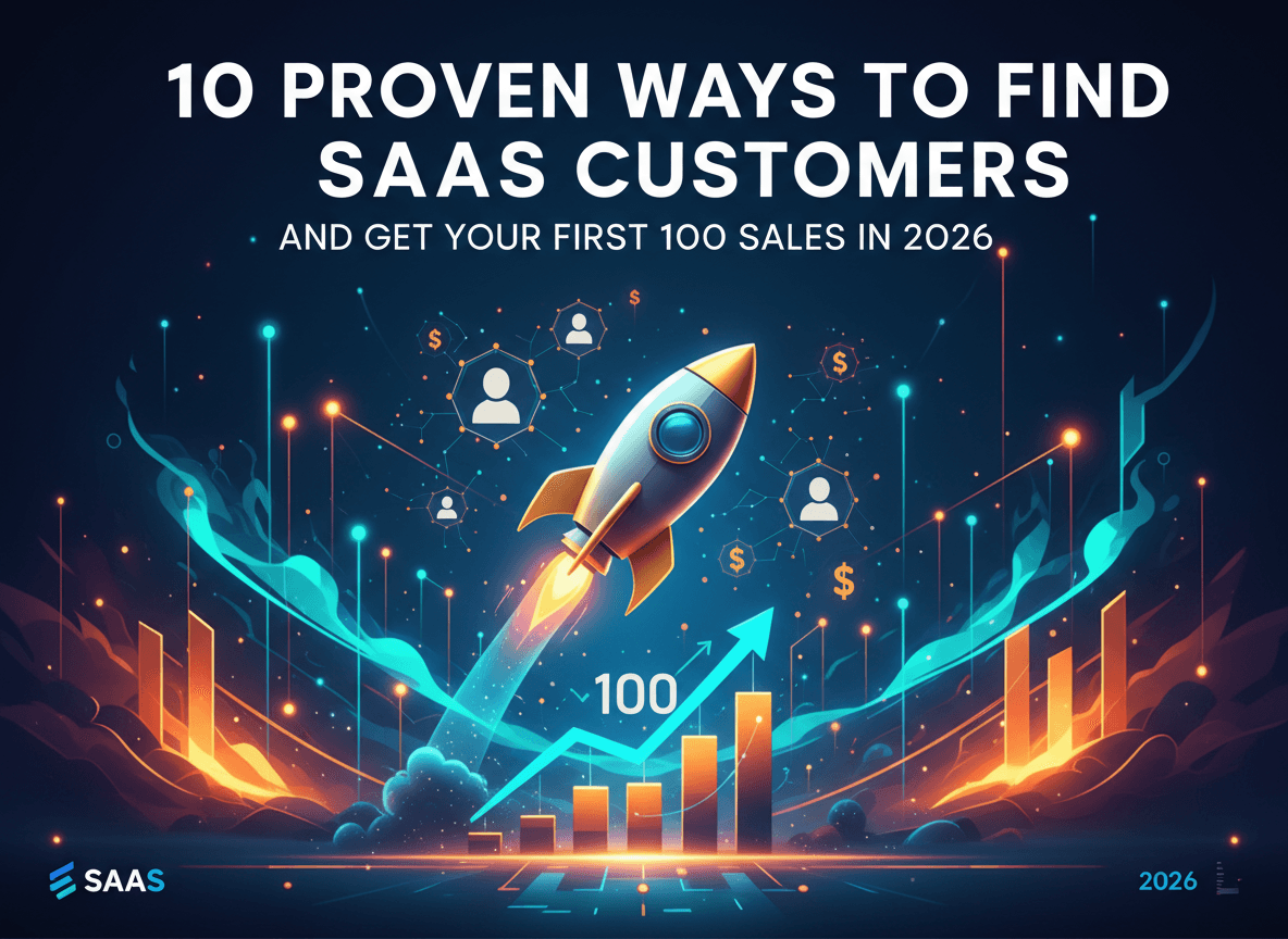 10 Proven Ways to Find SaaS Customers and get your first 100 sales in 2026
